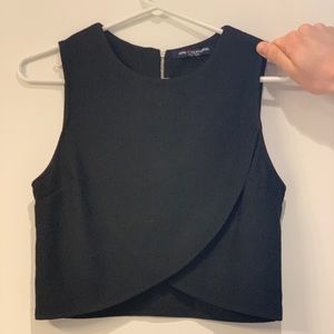 Black crop top